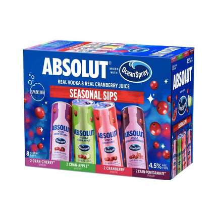 Absolut Ocean Spray Seasonal Sips 8pack