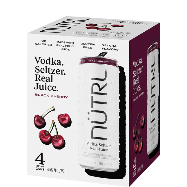 Nutrl Vodka Seltzer Black Cherry 4-Pack