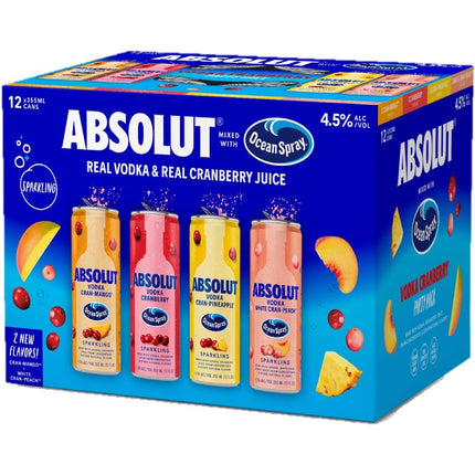 Absolut Ocean Spray Variety 12pack