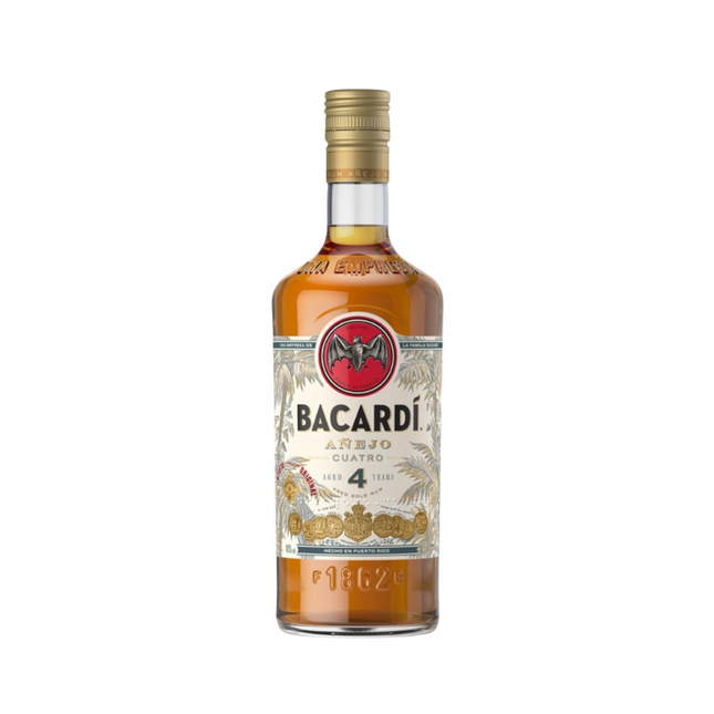 Bacardi Anejo Cuatro 4 Year Rum 750mL