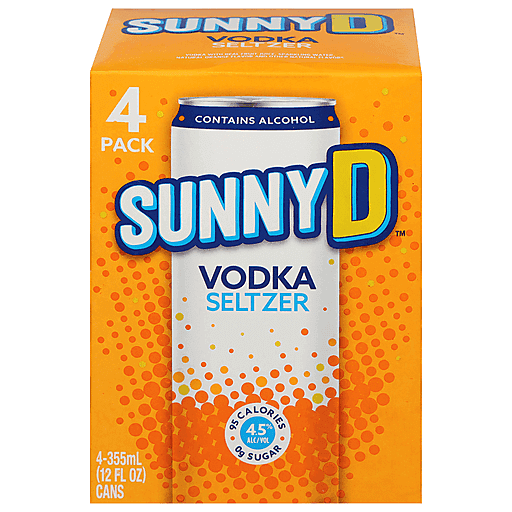 Sunny D Vodka Seltzer 4 Pack Cans
