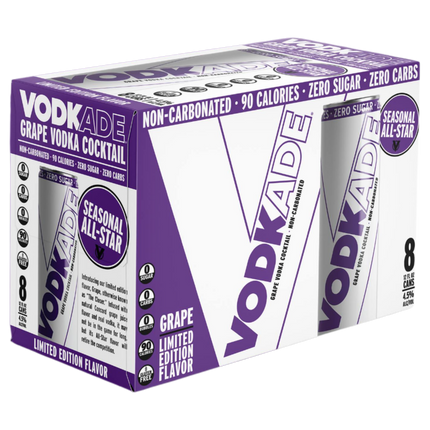 Vodkade Grape Sugar Free 8-pack