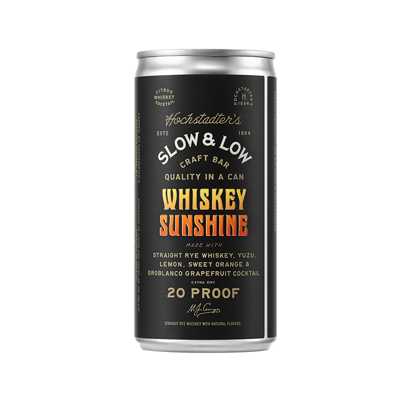 Hochstadters Slow & Low Whiskey Sunshine Canned Cocktail 200mL