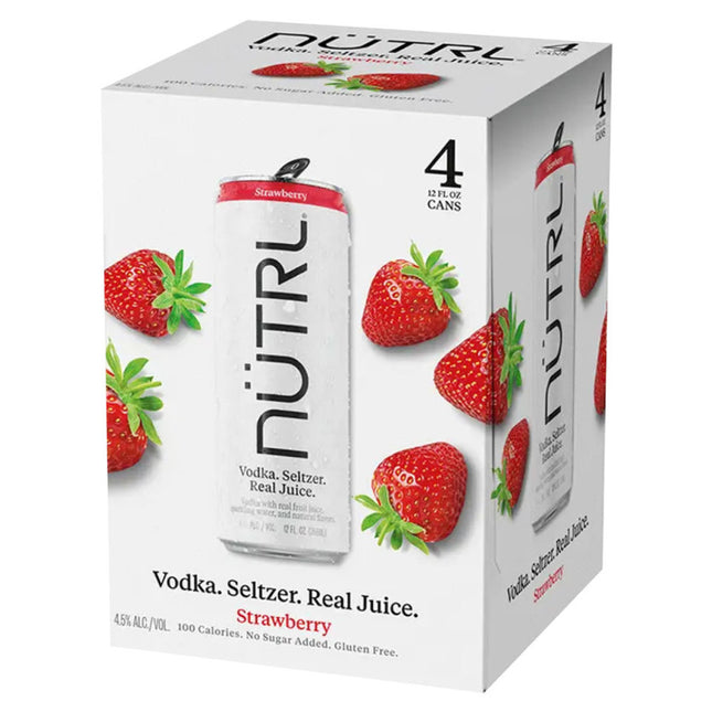 Nutrl Strawberry Vodka Seltzer 4-Pack