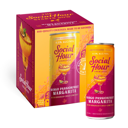 Social Hour Mango Passionfruit Margarita 250mL