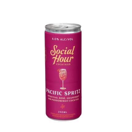 Social Hour Passionfruit Pacific Spritz 250mL
