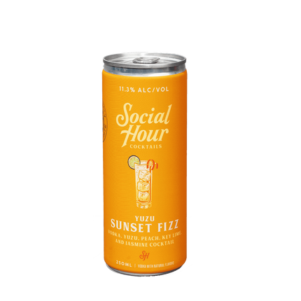 Social Hour Yuzu Sunset Fizz 250mL