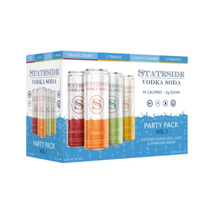 Stateside Vodka Soda Variety 8 Pack