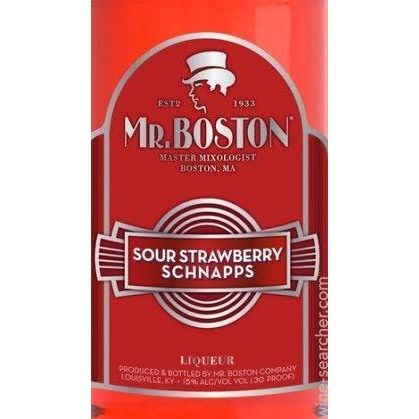 Mr Boston Strawberry Schnapps 1L