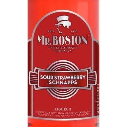 Mr Boston Strawberry Schnapps 1L