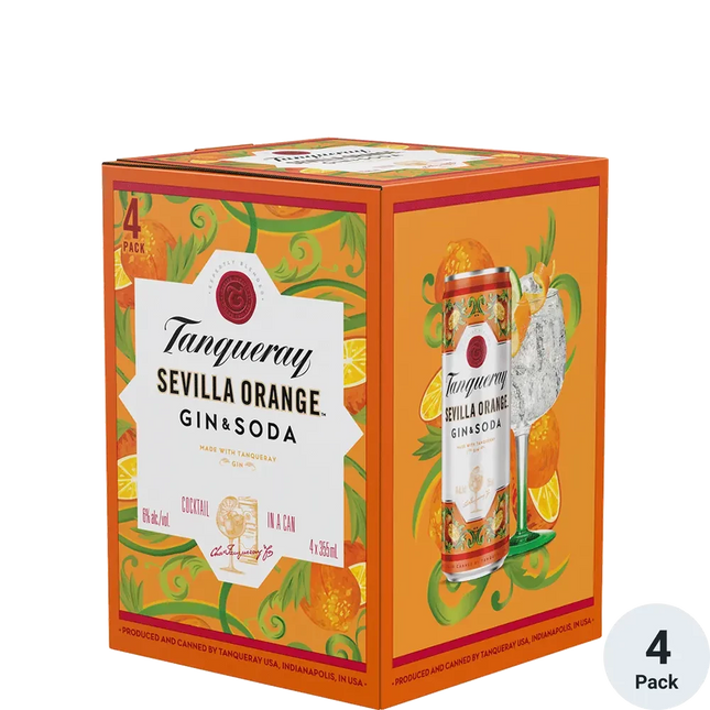 Tanqueray Sevilla Gin & Soda 4 Pack