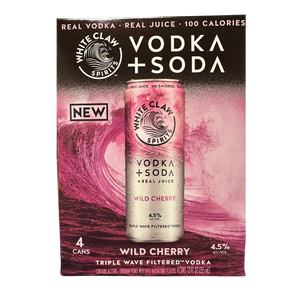 White Claw Vodka Soda Wild Cherry 4 pack