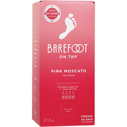 Barefoot Pink Moscato Box 3L
