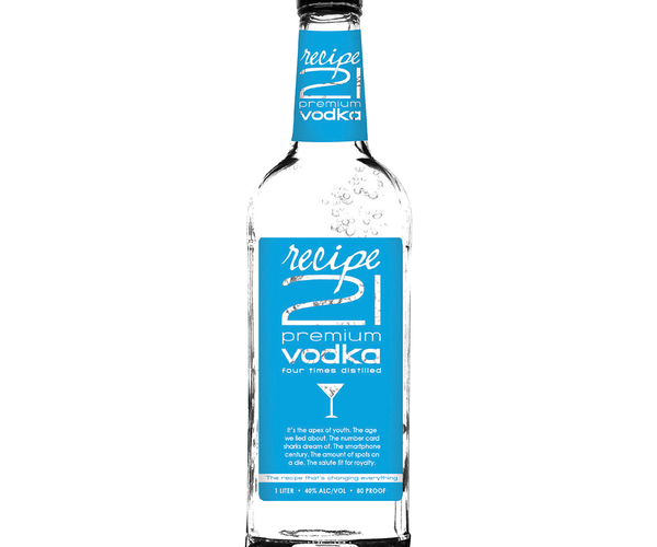 Recipe 21 Vodka 1L – Euphoria Liquor